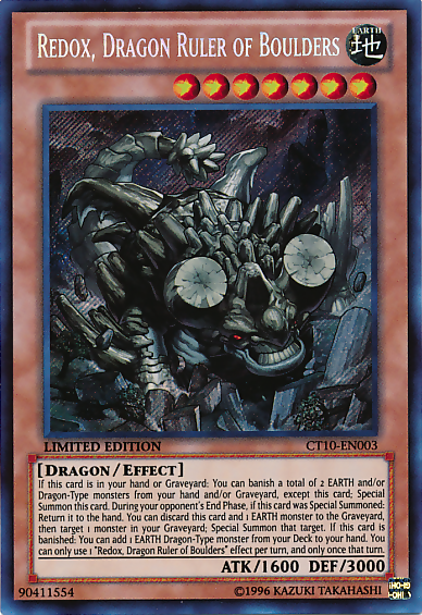 Redox, Dragon Ruler of Boulders [CT10-EN003] Secret Rare | Black Swamp Games