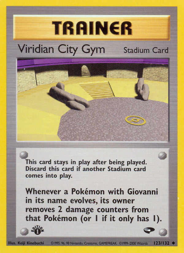 Viridian City Gym (123/132) [Gym Challenge 1st Edition] | Black Swamp Games