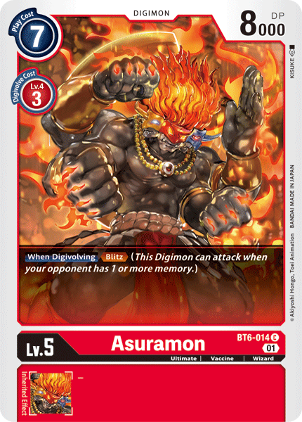 Asuramon [BT6-014] [Double Diamond] | Black Swamp Games