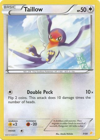 Taillow (7/30) [XY: Trainer Kit 3 - Pikachu Libre] | Black Swamp Games