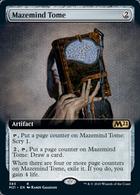 Mazemind Tome (Extended Art) [Core Set 2021] | Black Swamp Games