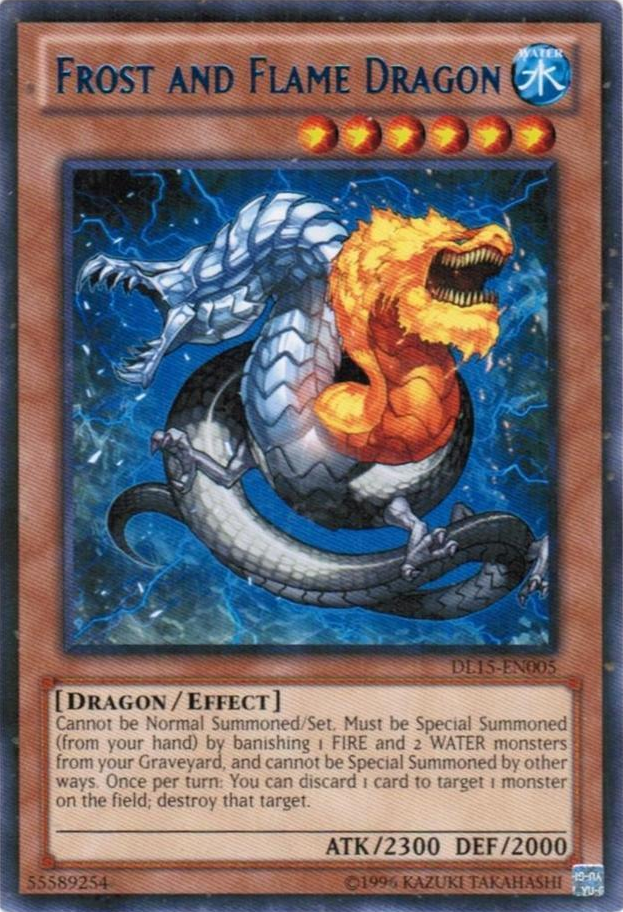 Frost and Flame Dragon (Blue) [DL15-EN005] Rare | Black Swamp Games