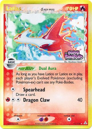 Latias (11/110) (Delta Species) (Stamped) [EX: Holon Phantoms] | Black Swamp Games