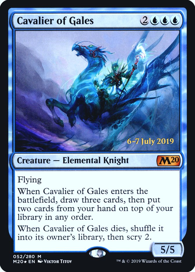 Cavalier of Gales  [Core Set 2020 Prerelease Promos] | Black Swamp Games