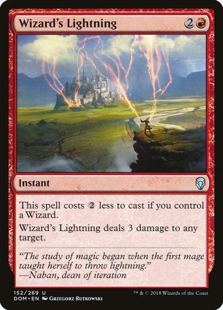 Wizard's Lightning [Dominaria] | Black Swamp Games