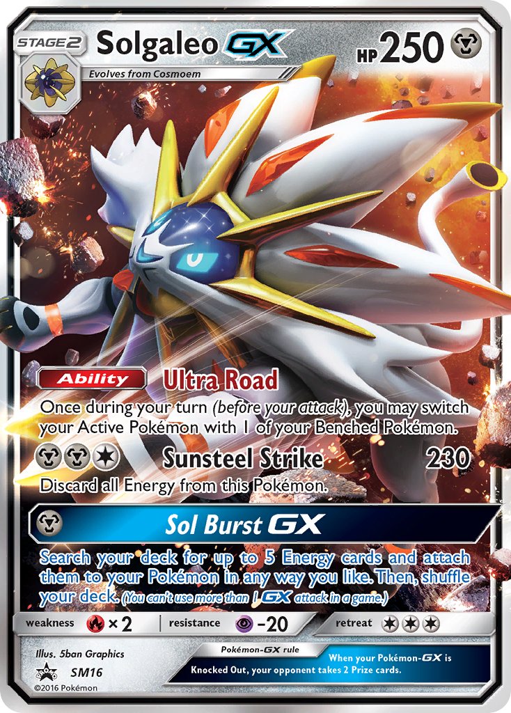 Solgaleo GX (SM16) [Sun & Moon: Black Star Promos] | Black Swamp Games