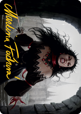 Voldaren Stinger Art Card (Gold-Stamped Signature) [Innistrad: Midnight Hunt Art Series] | Black Swamp Games