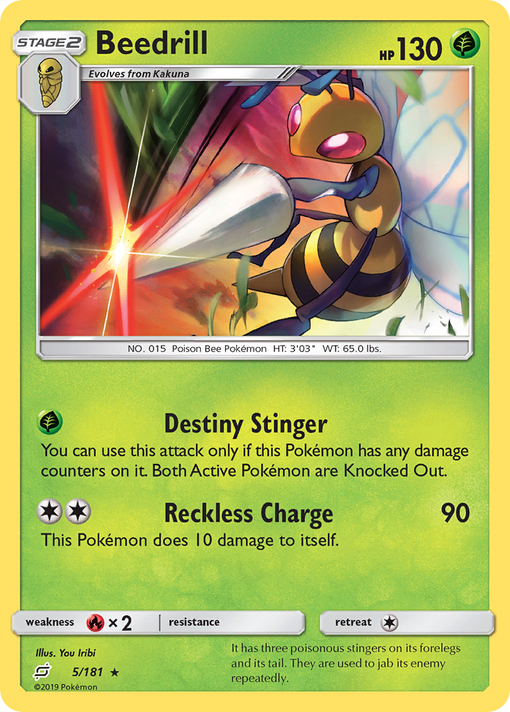 Beedrill (5/181) [Sun & Moon: Team Up] | Black Swamp Games