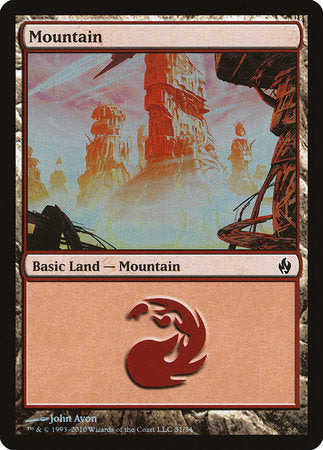 Mountain (31) [Premium Deck Series: Fire and Lightning] | Black Swamp Games
