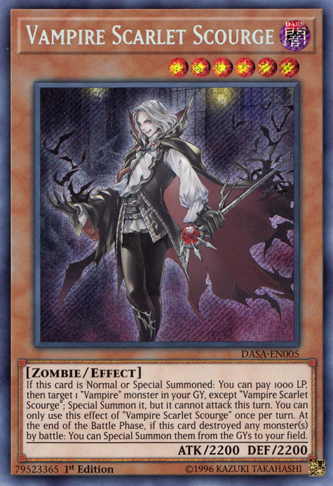 Vampire Scarlet Scourge [DASA-EN005] Secret Rare | Black Swamp Games