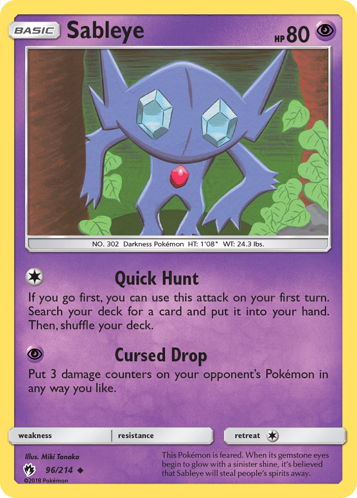 Sableye (96/214) [Sun & Moon: Lost Thunder] | Black Swamp Games