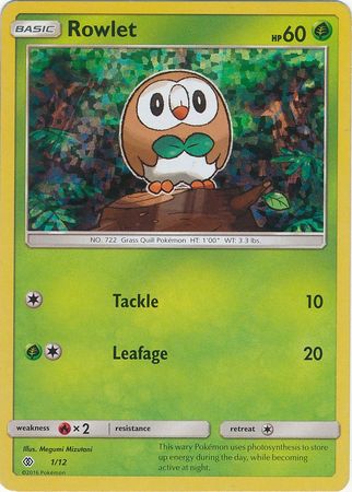 Rowlet (1/12) [McDonald's Promos: 2017 Collection] | Black Swamp Games