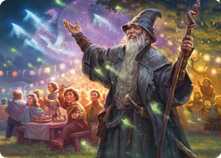 Gandalf, Friend of the Shire Art Card [The Lord of the Rings: Tales of Middle-earth Art Series] | Black Swamp Games