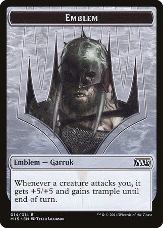 Emblem - Garruk, Apex Predator [Magic 2015 Tokens] | Black Swamp Games