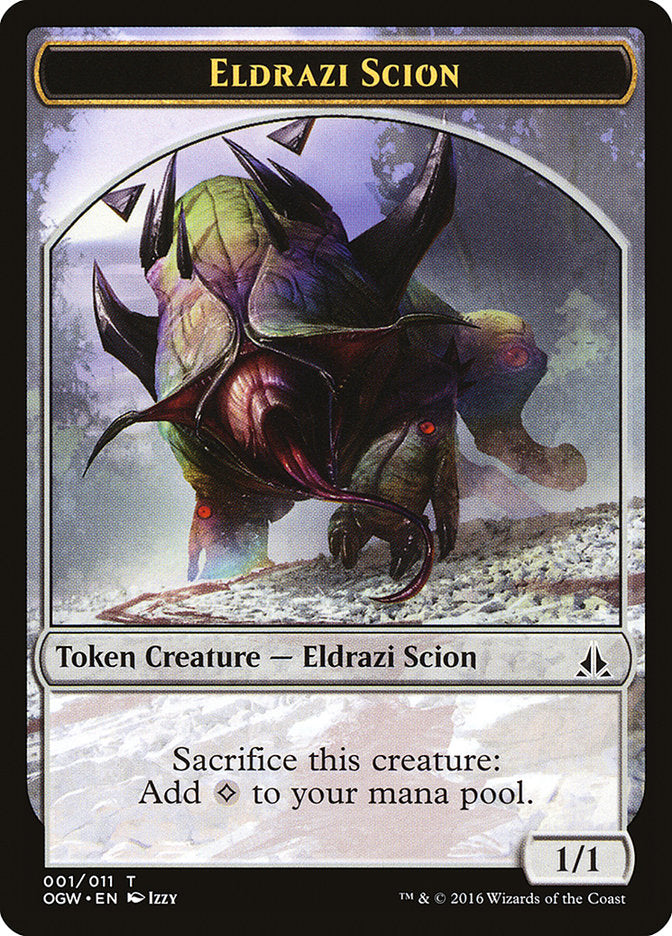 Eldrazi Scion (001/011) [Oath of the Gatewatch Tokens] | Black Swamp Games