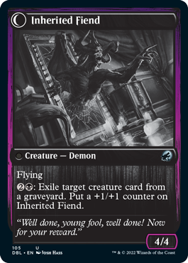 Heirloom Mirror // Inherited Fiend [Innistrad: Double Feature] | Black Swamp Games