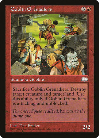 Goblin Grenadiers [Weatherlight] | Black Swamp Games