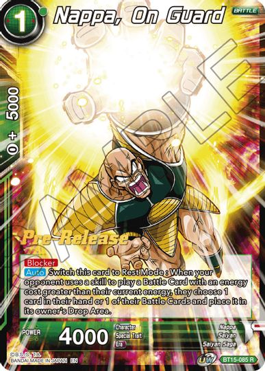 Nappa, on Guard (BT15-085) [Saiyan Showdown Prerelease Promos] | Black Swamp Games