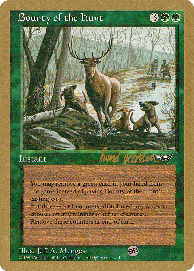 Bounty of the Hunt (Svend Geertsen) (SB) [World Championship Decks 1997] | Black Swamp Games