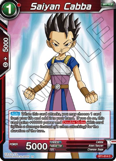 Saiyan Cabba (Reprint) (BT1-014) [Battle Evolution Booster] | Black Swamp Games