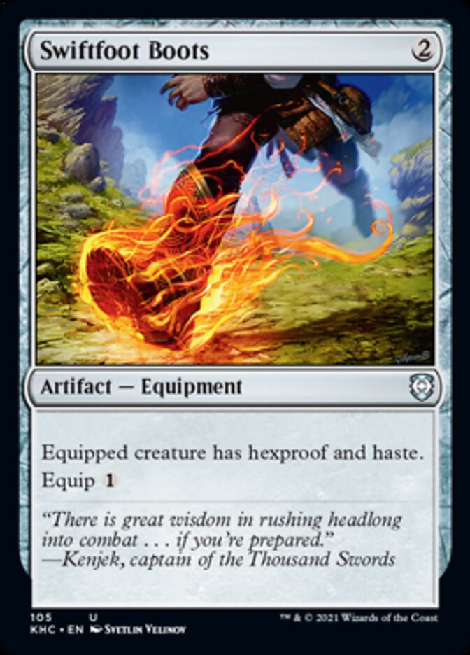 Swiftfoot Boots [Kaldheim Commander] | Black Swamp Games