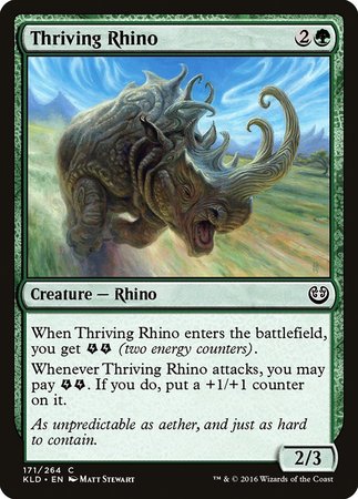 Thriving Rhino [Kaladesh] | Black Swamp Games