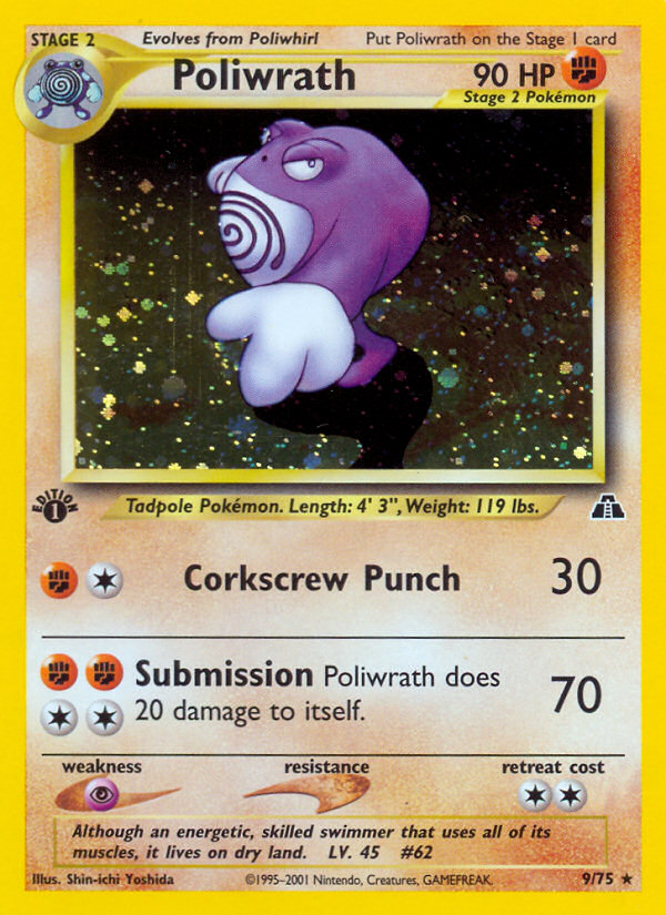 Poliwrath (9/75) [Neo Discovery 1st Edition] | Black Swamp Games