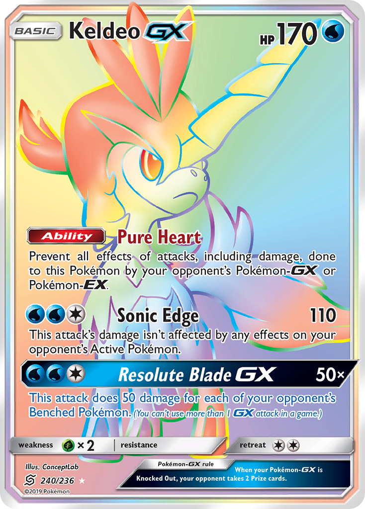 Keldeo GX (240/236) [Sun & Moon: Unified Minds] | Black Swamp Games