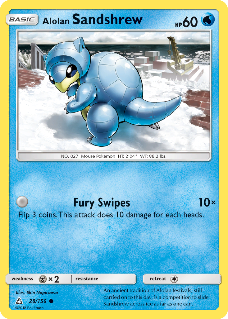 Alolan Sandshrew (28/156) [Sun & Moon: Ultra Prism] | Black Swamp Games