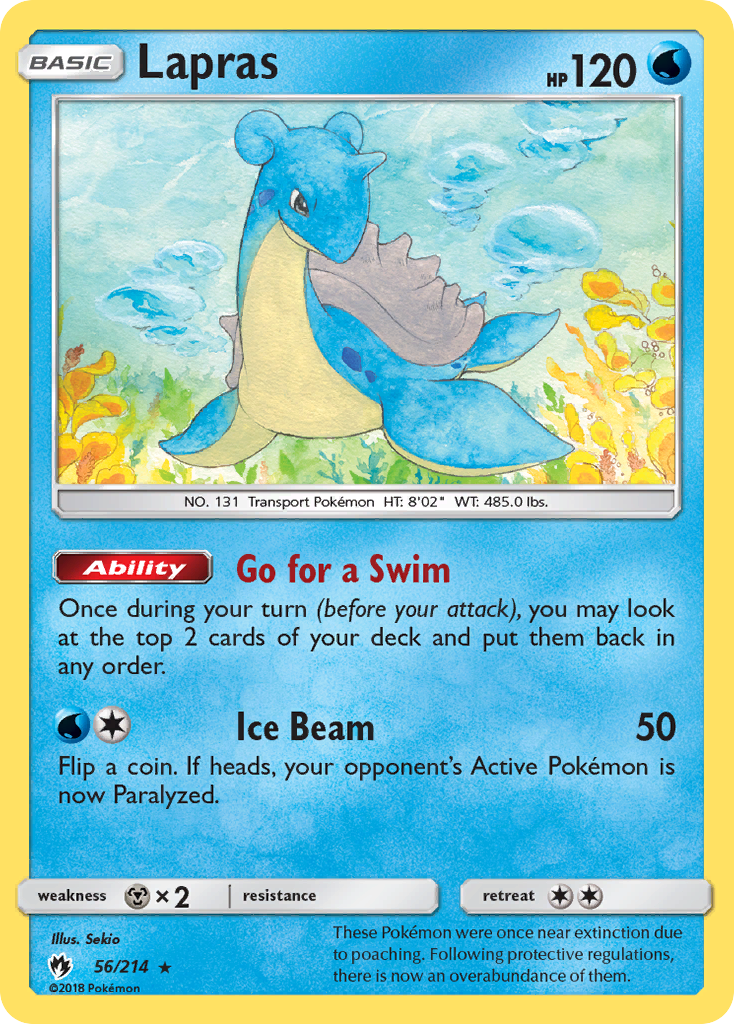 Lapras (56/214) [Sun & Moon: Lost Thunder] | Black Swamp Games