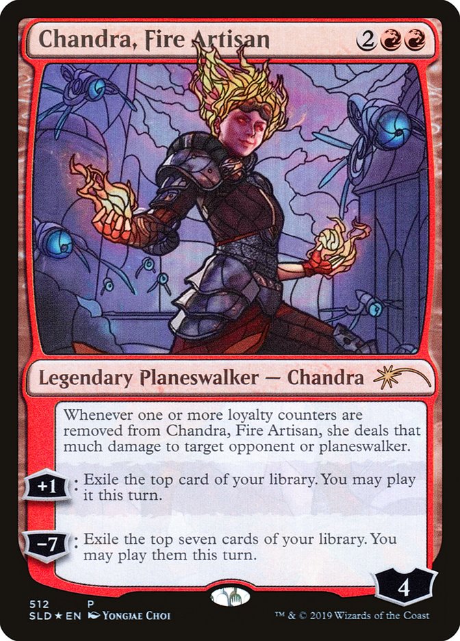 Chandra, Fire Artisan (Stained Glass) [Secret Lair Drop Promos] | Black Swamp Games