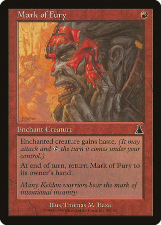 Mark of Fury [Urza's Destiny] | Black Swamp Games