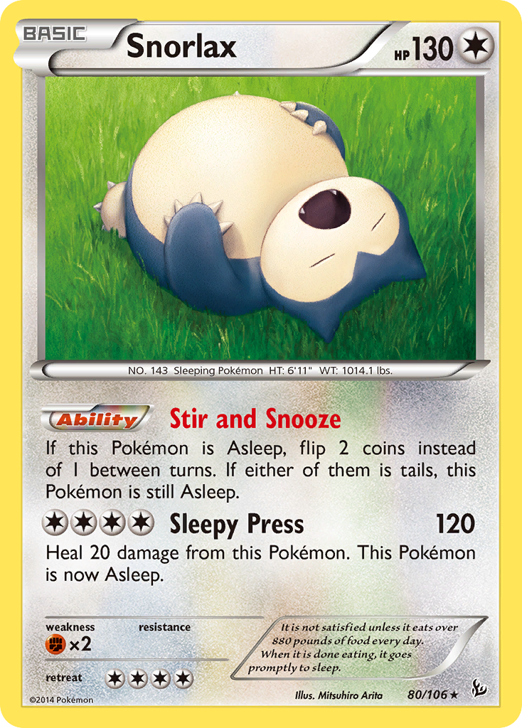 Snorlax (80/106) [XY: Flashfire] | Black Swamp Games