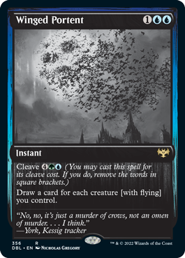 Winged Portent [Innistrad: Double Feature] | Black Swamp Games