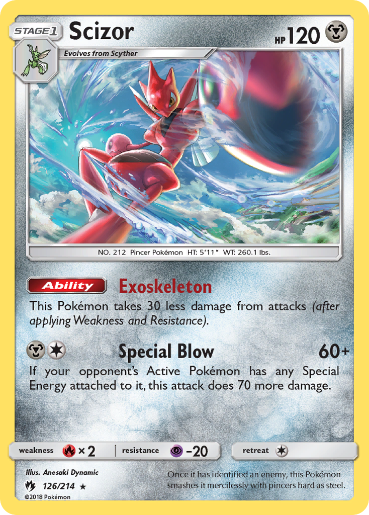 Scizor (126/214) [Sun & Moon: Lost Thunder] | Black Swamp Games