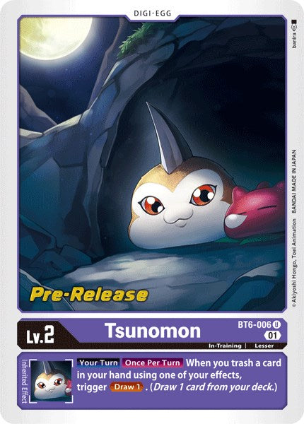 Tsunomon [BT6-006] [Double Diamond Pre-Release Cards] | Black Swamp Games