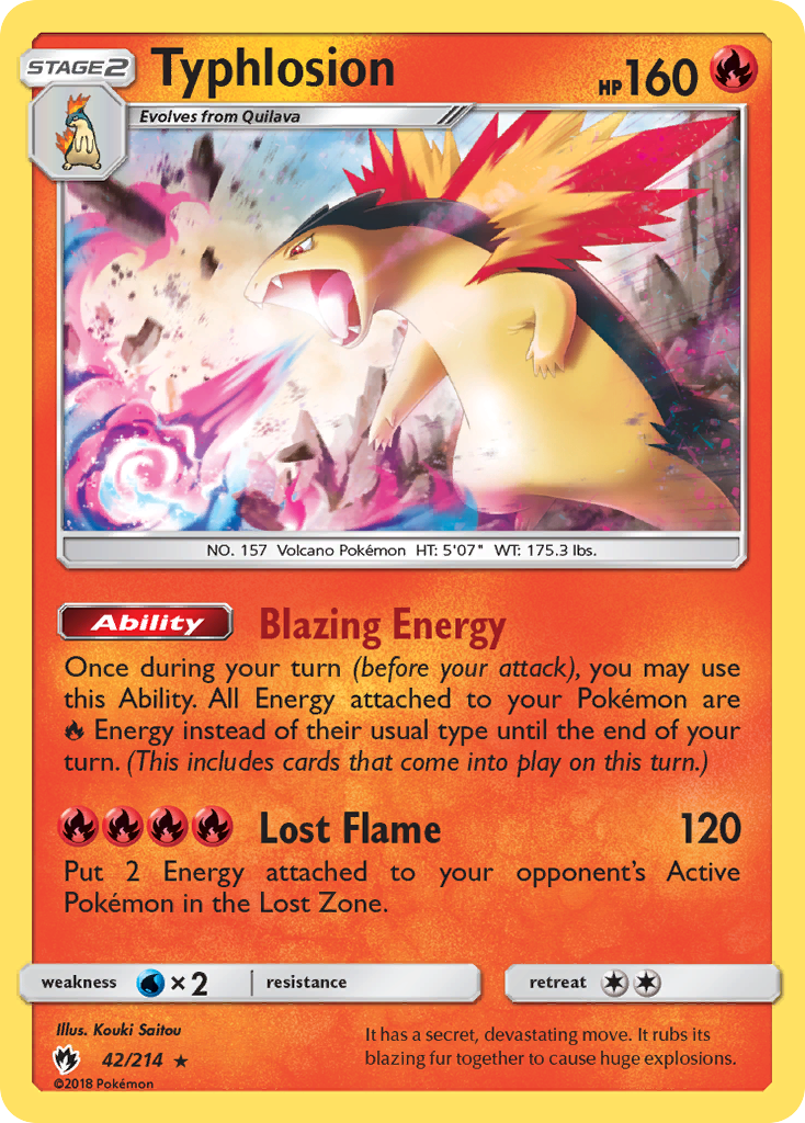 Typhlosion (42/214) [Sun & Moon: Lost Thunder] | Black Swamp Games