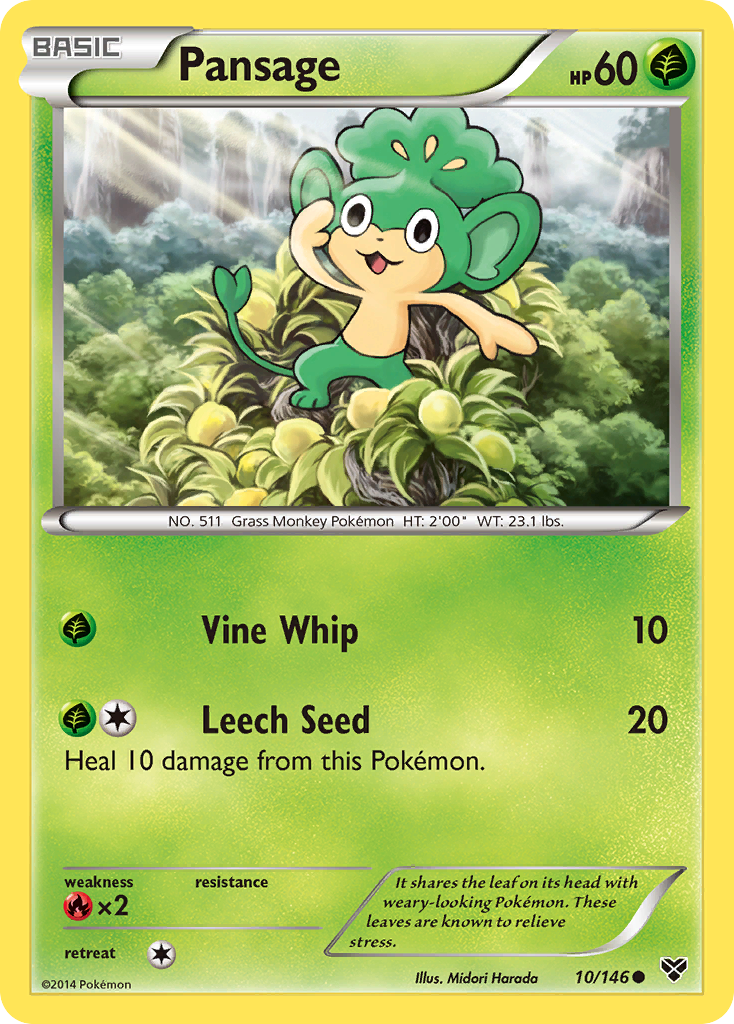 Pansage (10/146) [XY: Base Set] | Black Swamp Games