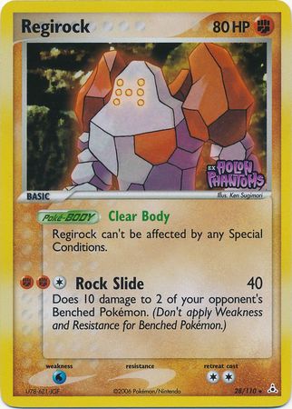 Regirock (28/110) (Stamped) [EX: Holon Phantoms] | Black Swamp Games