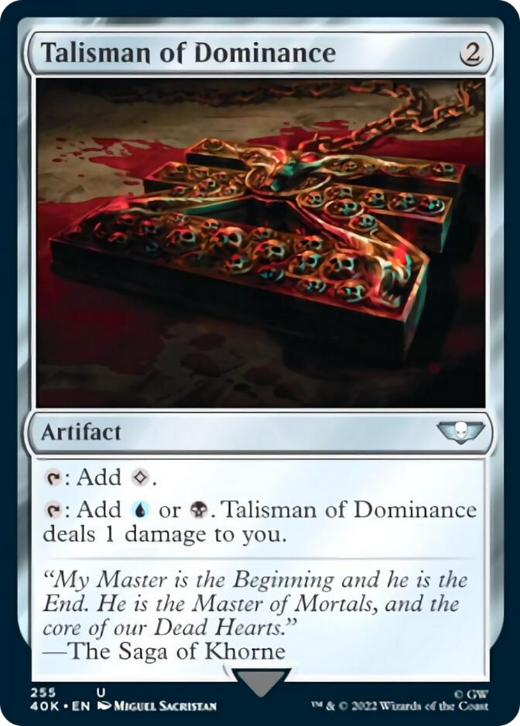 Talisman of Dominance (255) (Surge Foil) [Universes Beyond: Warhammer 40,000] | Black Swamp Games