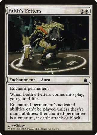 Faith's Fetters [Ravnica: City of Guilds] | Black Swamp Games