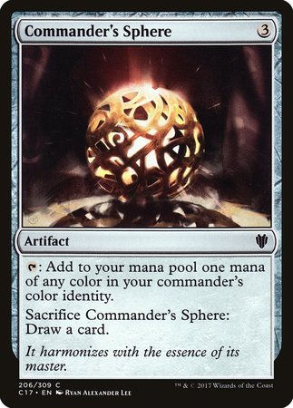 Commander's Sphere [Commander 2017] | Black Swamp Games