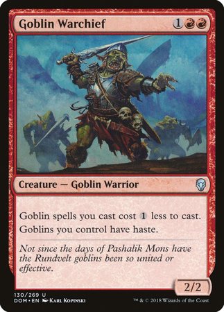 Goblin Warchief [Dominaria] | Black Swamp Games