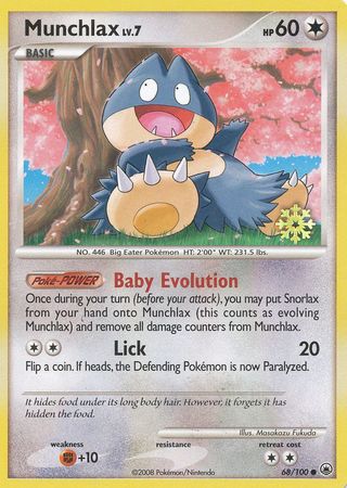 Munchlax (68/100) [Countdown Calendar Promos] | Black Swamp Games