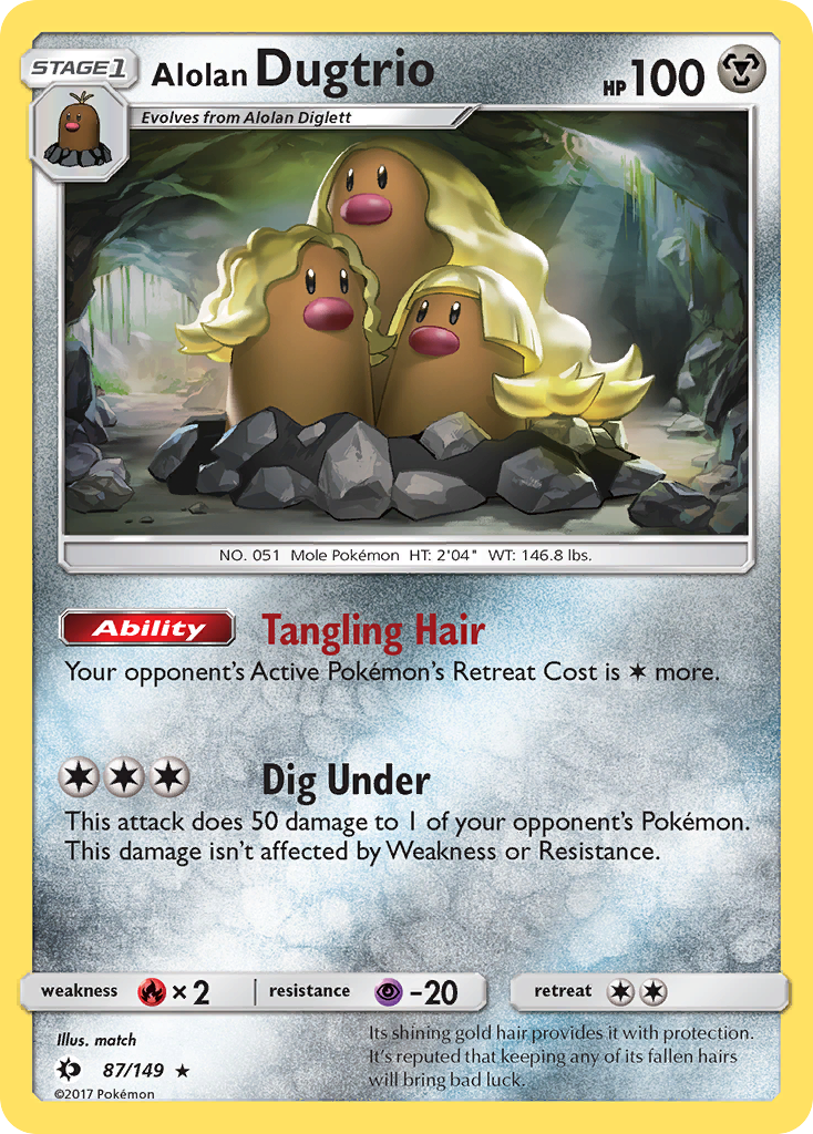 Alolan Dugtrio (87/149) [Sun & Moon: Base Set] | Black Swamp Games