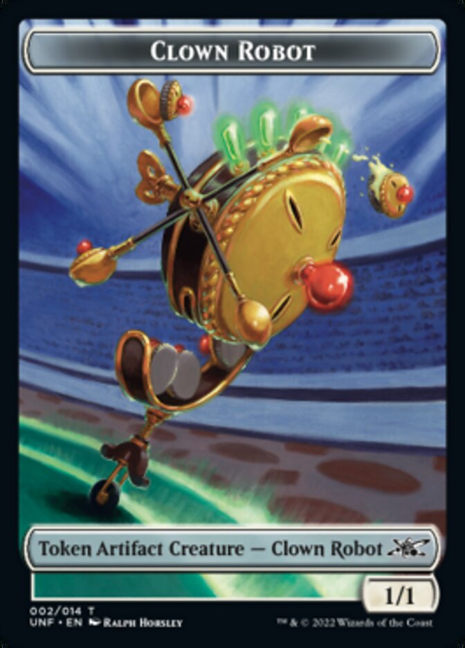 Clown Robot (002) Token [Unfinity Tokens] | Black Swamp Games
