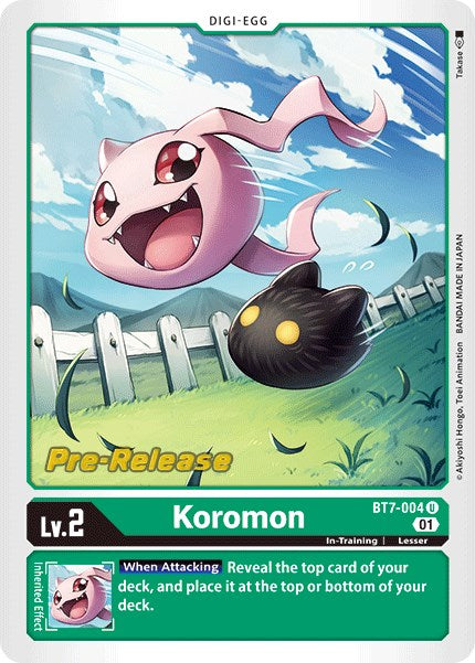 Koromon [BT7-004] [Next Adventure Pre-Release Cards] | Black Swamp Games