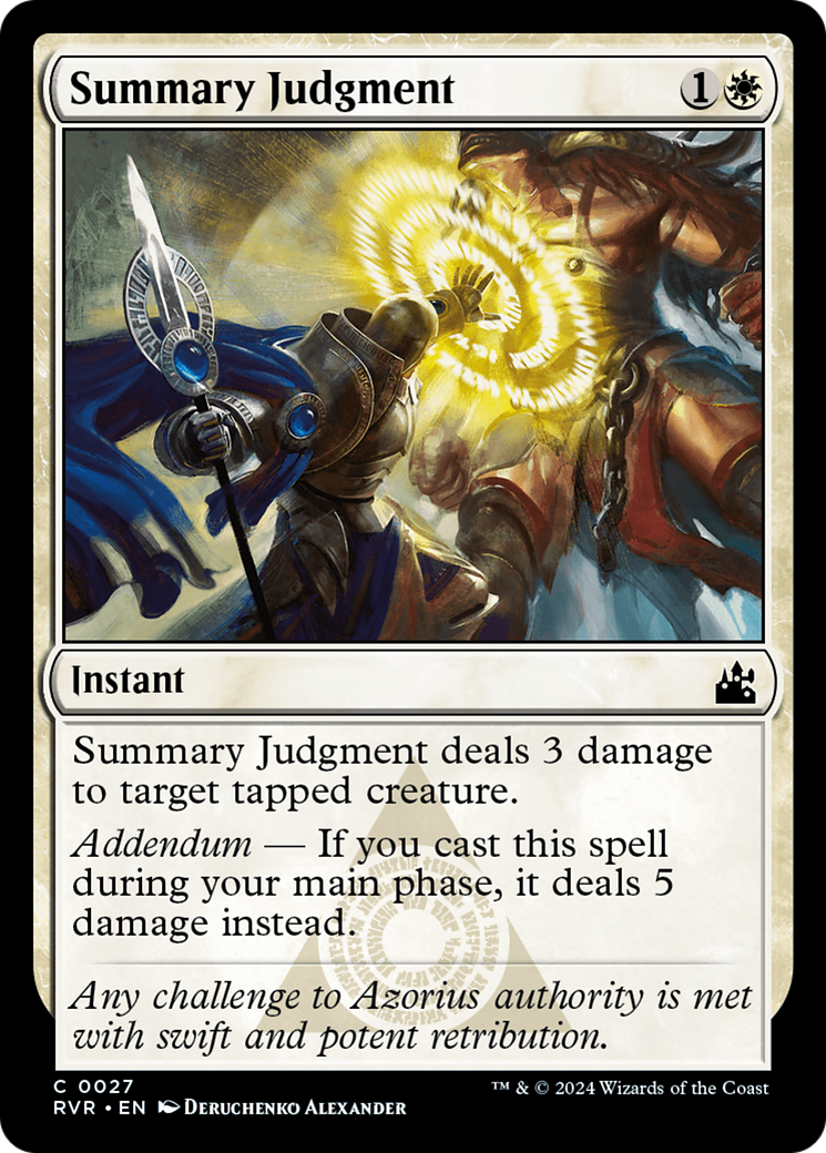 Summary Judgment [Ravnica Remastered] | Black Swamp Games