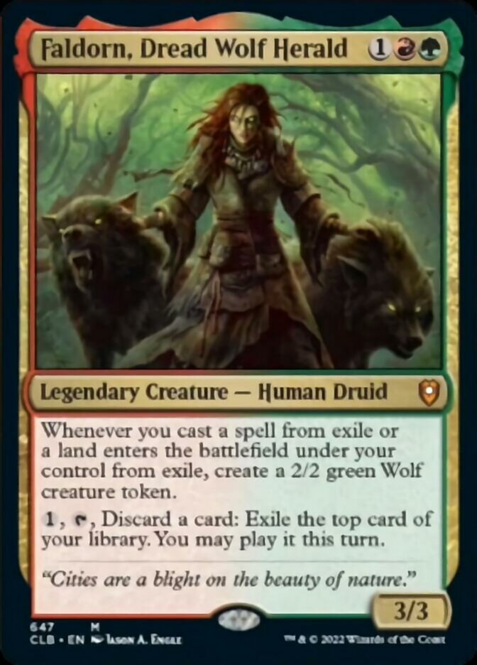 Faldorn, Dread Wolf Herald [Commander Legends: Battle for Baldur's Gate] | Black Swamp Games