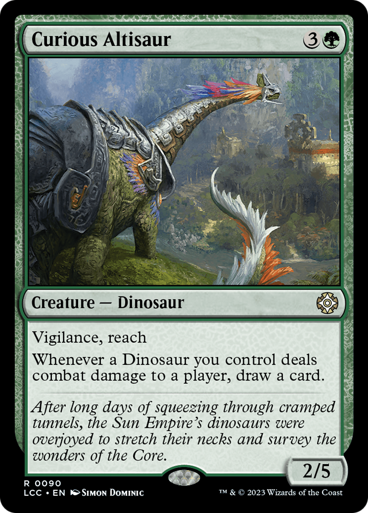 Curious Altisaur [The Lost Caverns of Ixalan Commander] | Black Swamp Games